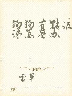 狗狗有点流黄鼻涕怎么办