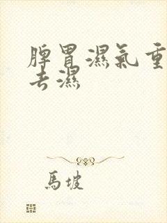 脾胃湿气重怎样去湿