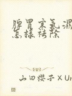 脾胃寒气湿气重怎样祛除