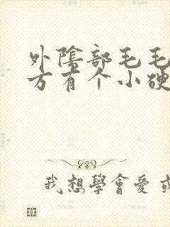 外阴部毛毛的地方有个小硬疙瘩