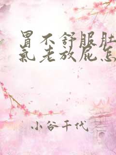 胃不舒服肚子胀气老放屁怎么办