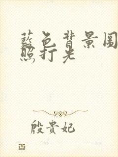 蓝色背景图片拍照打光