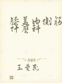 膝盖内侧筋疼挂什么科