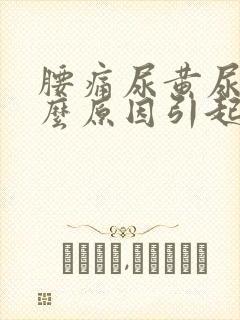 腰痛尿黄尿臭什么原因引起的