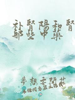 补肾阳和肾阴有那些中药