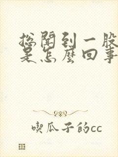 总闻到一股屎味是怎么回事