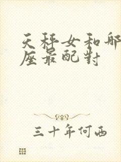 天秤女和哪个星座最配对