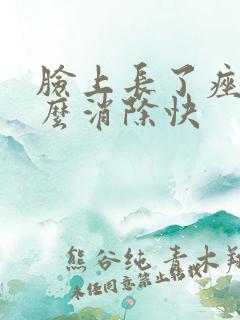 脸上长了痤疮怎么消除快