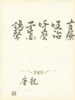 鸽子呼吸有呼噜声怎么治疗