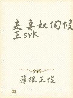 夫妻奴伺候夫妻主svk