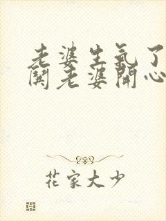 老婆生气了怎么哄老婆开心