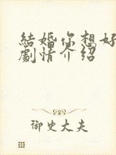 结婚你想好了吗剧情介绍