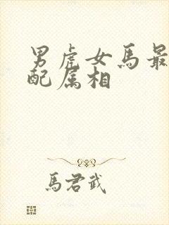 男虎女马最佳婚配属相