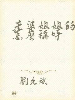 老婆姐姐的丈夫怎么称呼