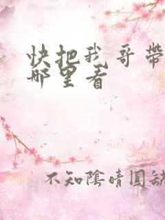 快把我哥带走从哪里看