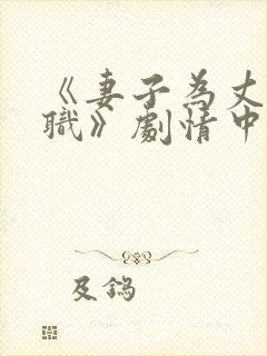 《妻子为丈夫升职》剧情中文