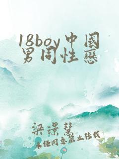 18boy中国男同性恋