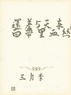 还差5天来月经白带里血丝