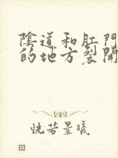 阴道和肛门中间的地方裂开好多小口子