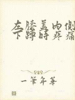 左膝盖内侧弯曲下蹲时疼痛