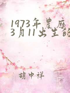 1973年农历3月11出生的命运