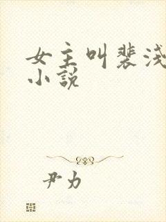 女主叫裴浅浅的小说