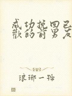 成功挽回已有新欢的前男友