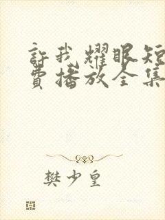 许我耀眼短剧免费播放全集