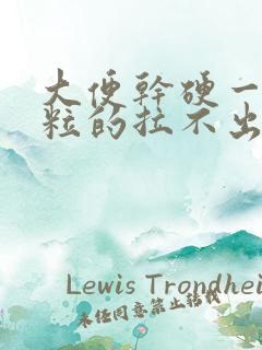 大便干硬一粒一粒的拉不出来