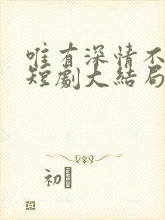 唯有深情不可负短剧大结局