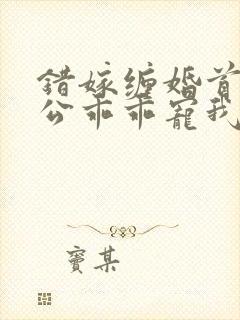 错嫁缠婚首富老公乖乖宠我全文免费阅读