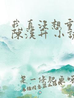 我真没想重生啊陈汉升 小说