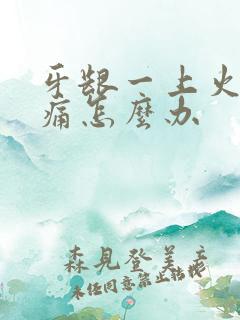 牙龈一上火就肿痛怎么办