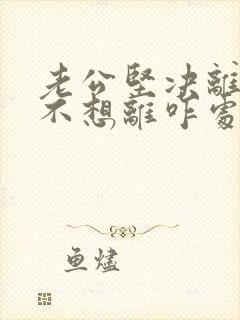 老公坚决离婚我不想离咋处理