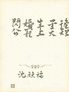 闪婚生子后被老公宠上天短剧热播