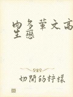 肉多荤文高h师生恋