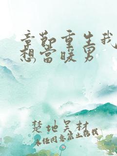 章节重生我真没想当暖男