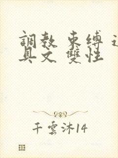 调教 束缚 道具文 双性