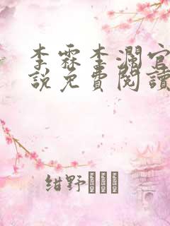 李霖李澜官场小说免费阅读