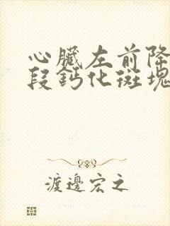 心脏左前降支近段钙化斑块