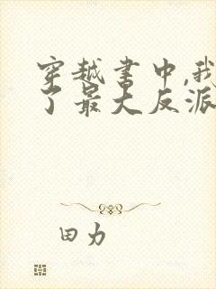 穿越书中,我成了最大反派