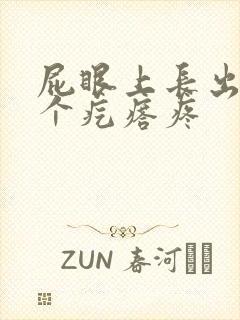 屁眼上长出来了个疙瘩疼