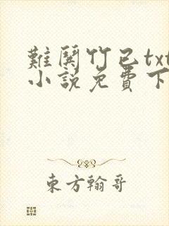 难哄竹已txt小说免费下载