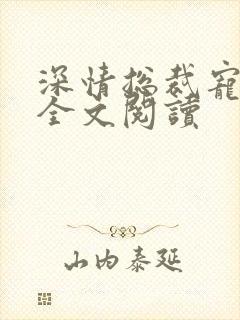 深情总裁宠不停全文阅读