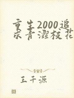 重生2000追求青涩校花同桌开始免费阅读全文