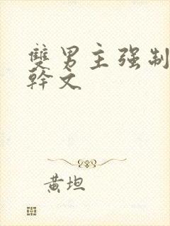 双男主强制爱高干文