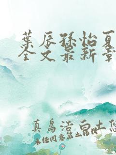 叶辰孙怡夏若雪全文最新章节免费阅读