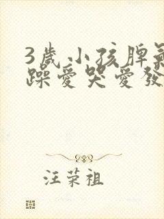 3岁小孩脾气暴躁爱哭爱发脾气是什么原因