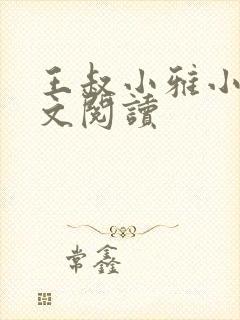 王叔小雅小说全文阅读