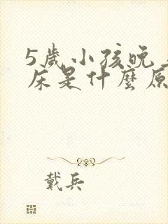 5岁小孩晚上尿床是什么原因